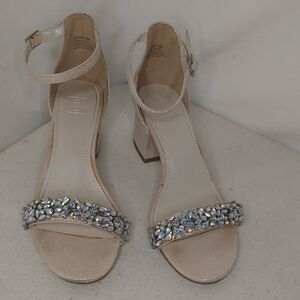 Bling Embellished Ankle‎ Strap 2" Heels Sz 6 DB Studio